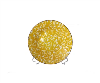 9palcový designovaný keramický hluboký talíř