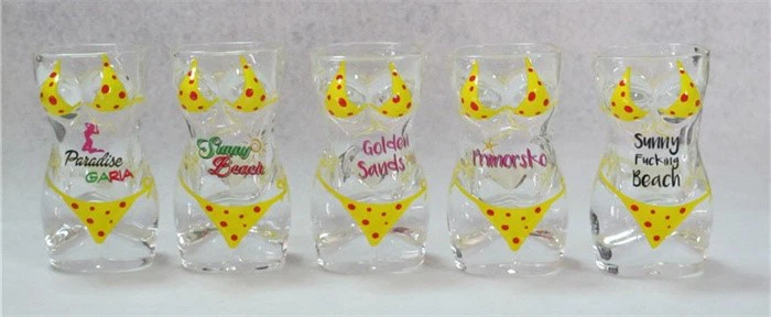 STOCK - Bikini glass mug women big size 6 STOCK - Bikini glass mug women big size 6